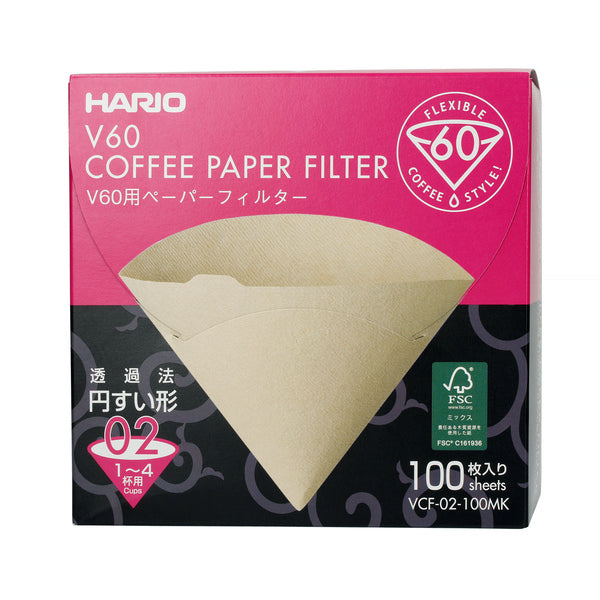 Filtros de papel marrom Hario Misarashi - V60-02