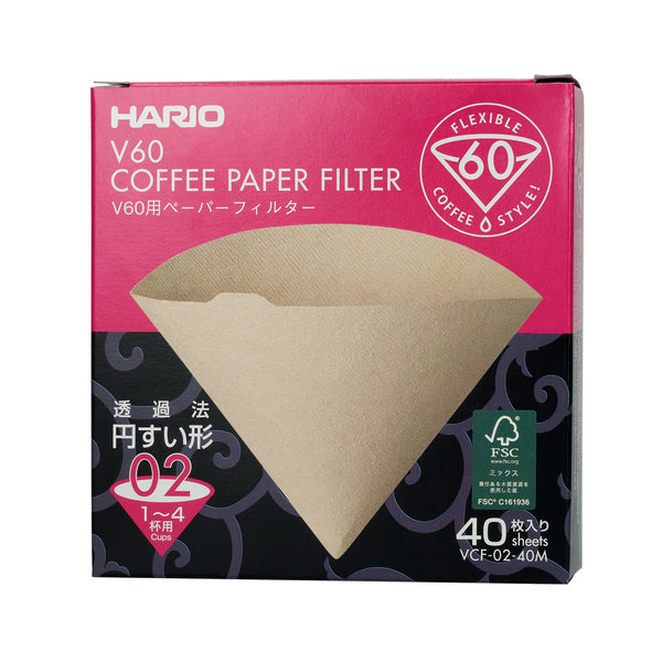 Filtros de papel marrom Hario Misarashi - V60-02